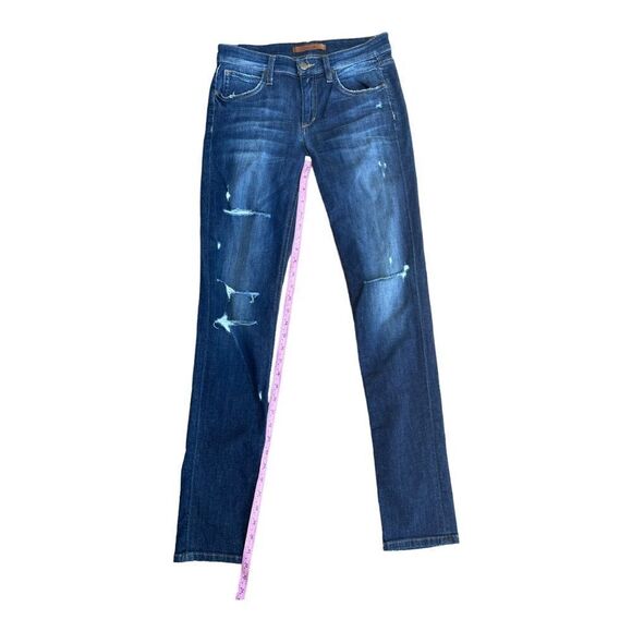 Joes Womens Jeans 26 Blue Boyfriend Slim Distressed Denim Made in USA EUC - Picture 4 of 8
